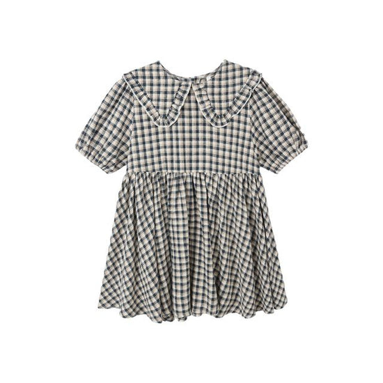Camille Dress - Navy Check