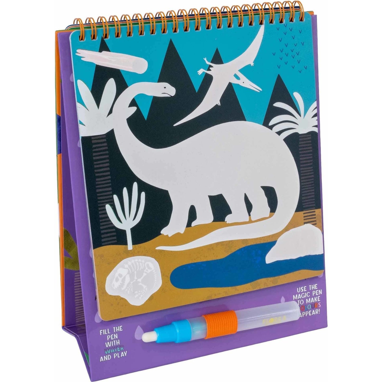 Dino Magic Color Changing Watercard Easel and Pen