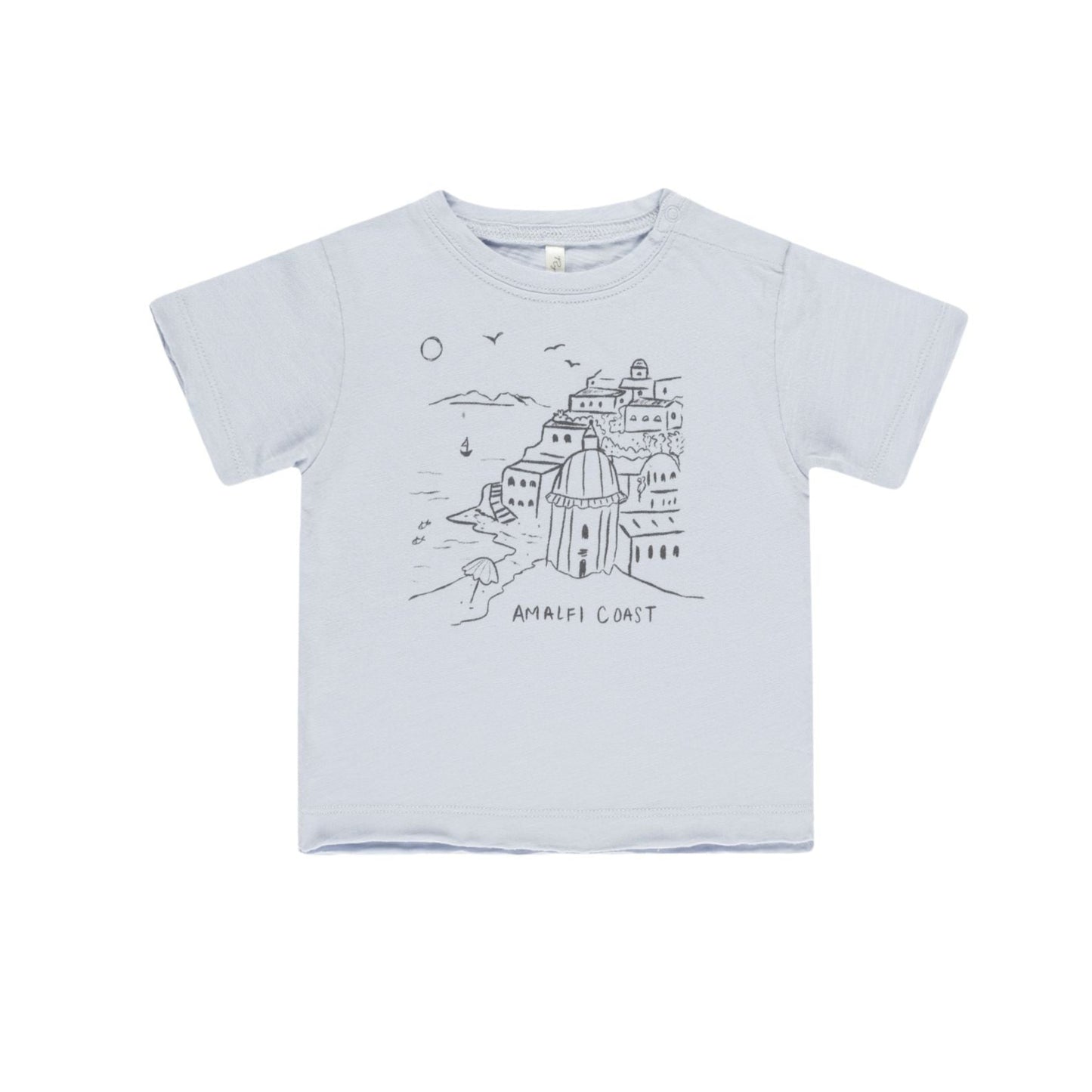 Raw Edge Tee - Amalfi Coast