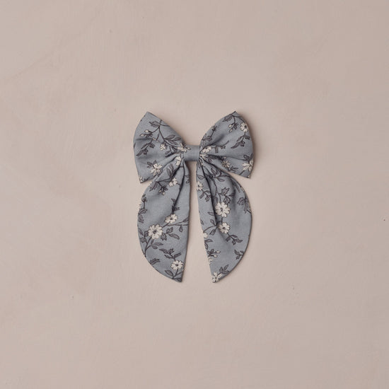 Everly Bow - French Blue Floral