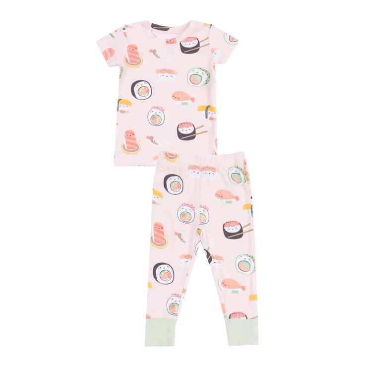 Sushi Short Sleeve Pink Loungewear Set