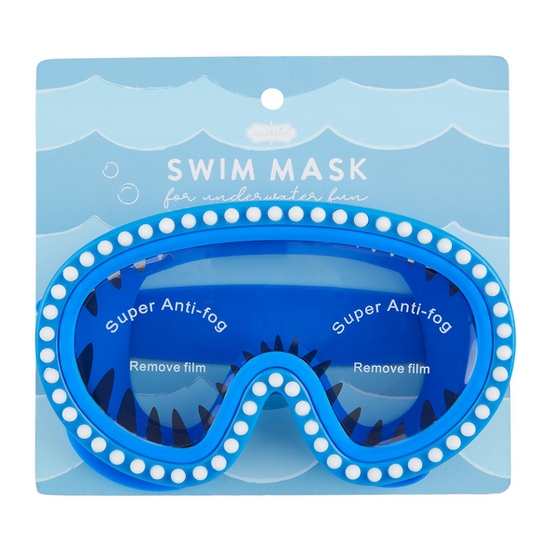 Shark Teeth Swim Goggle Mask - Blue