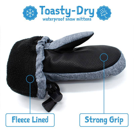 Cozy-Dry Waterproof Mittens - Heather Grey