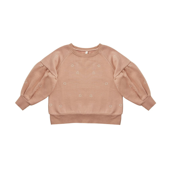 Puff Sleeve Sweatshirt - Stars