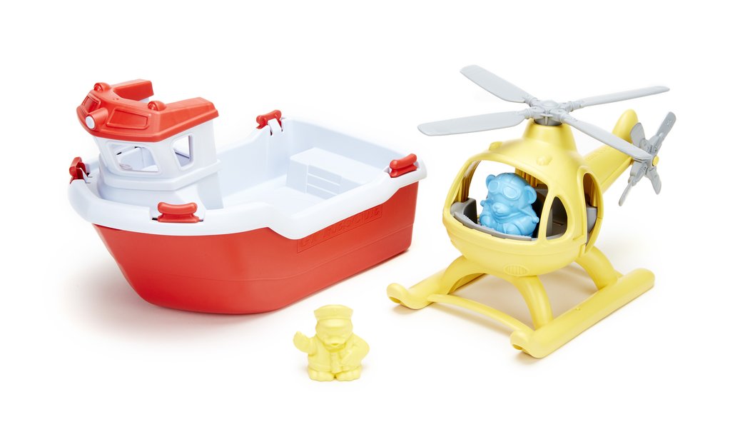 Rescue Boat & Helicopter