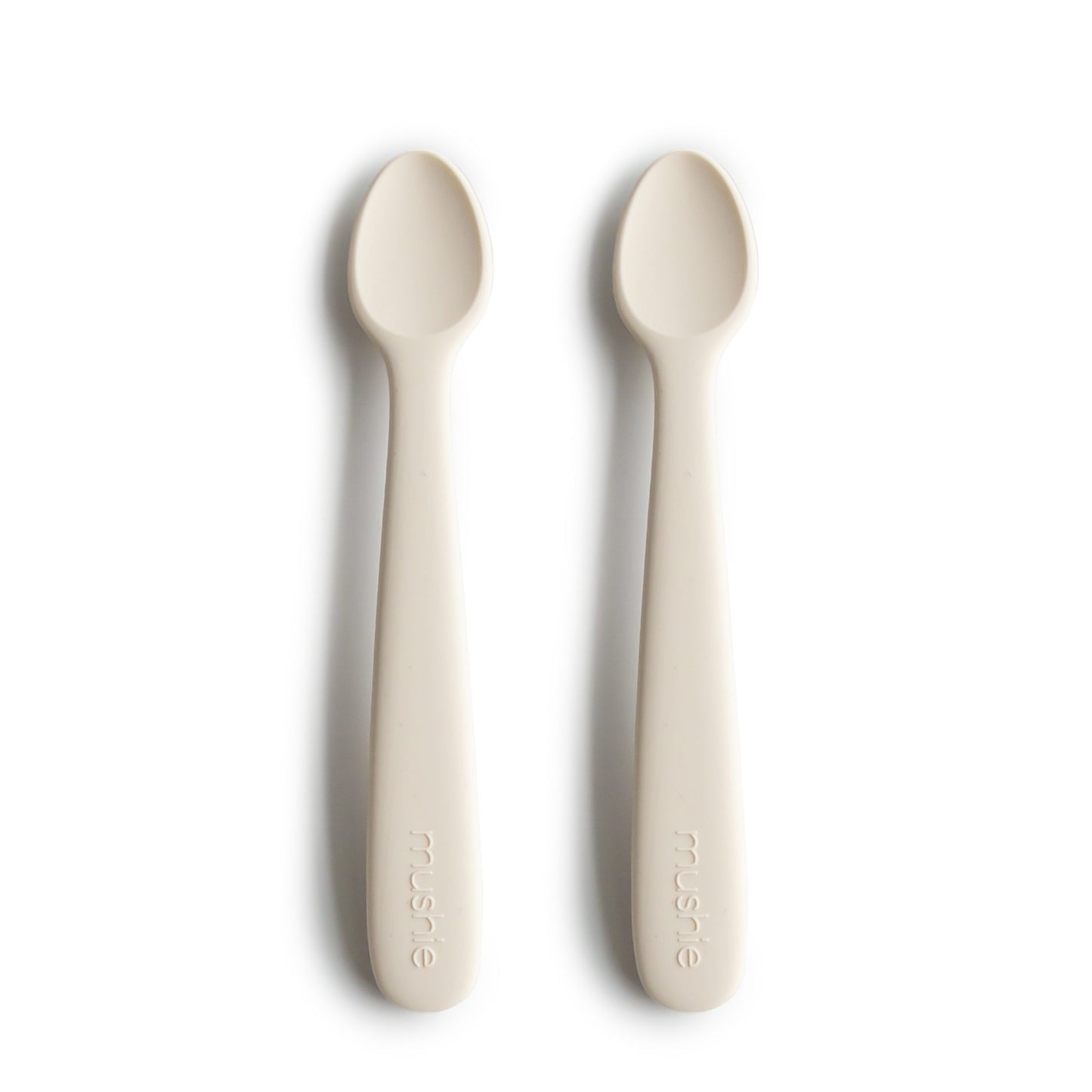 2-Pack Silicone Feeding Spoons - Ivory