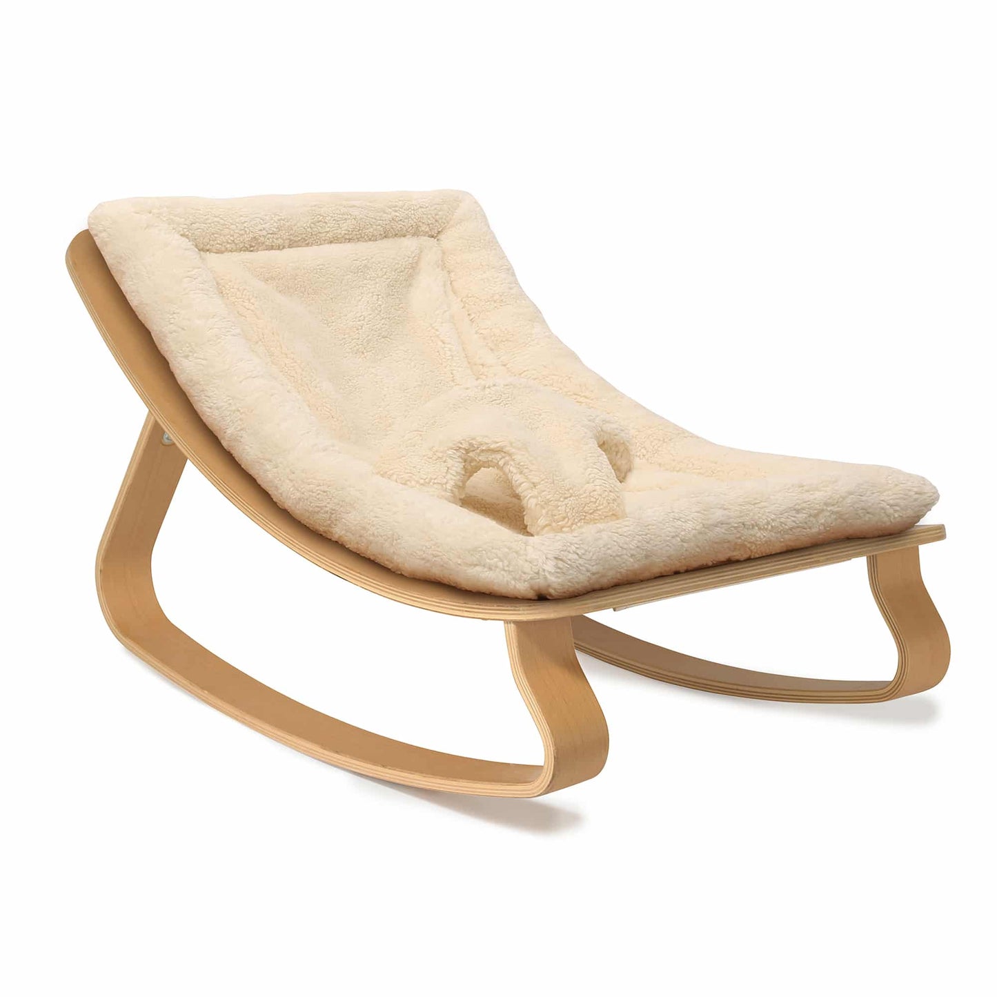 Baby Rocker LEVO with Fur Milk Cushion