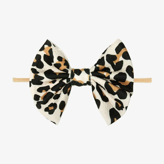 Lana Leopard Tan Lulu Nylon Headband