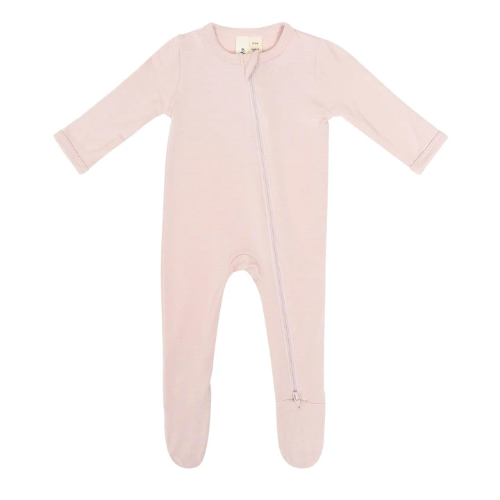 Zippered Footie - Blush