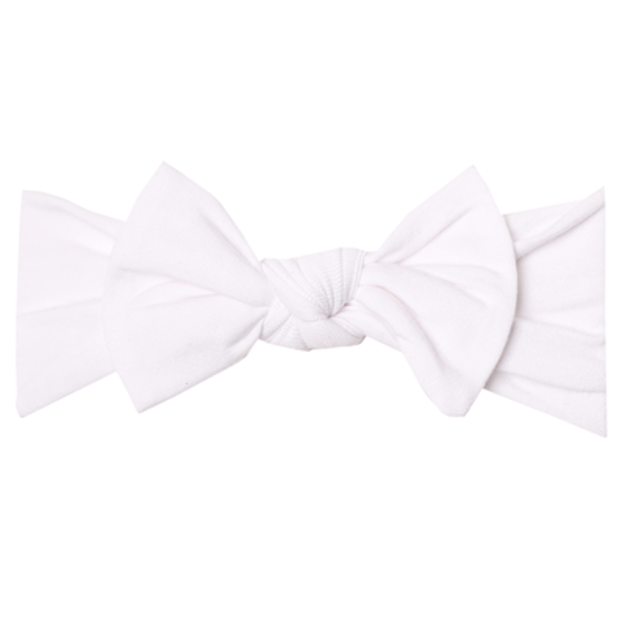 Knit Headband Bow - Dove