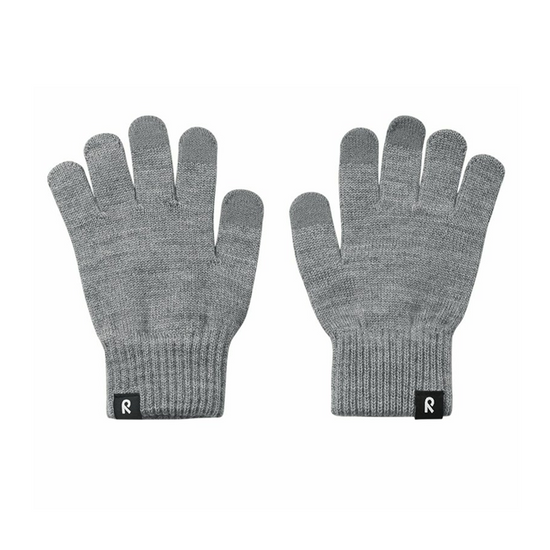 Rimo Knitted Gloves - Melange Grey