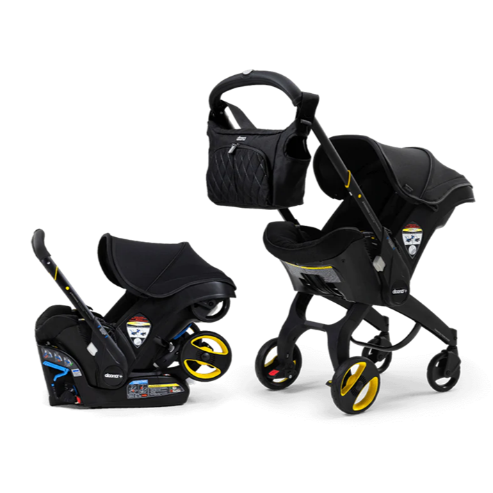 Infant Car Seat & Stroller with LATCH Base - Midnight Edition