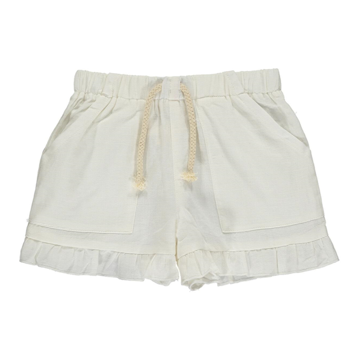 Brynlee Ruffle Shorts - White