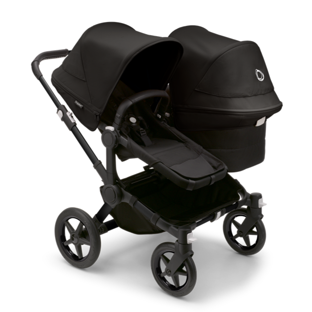 Donkey 5 Duo Stroller - Midnight Black & Black Frame