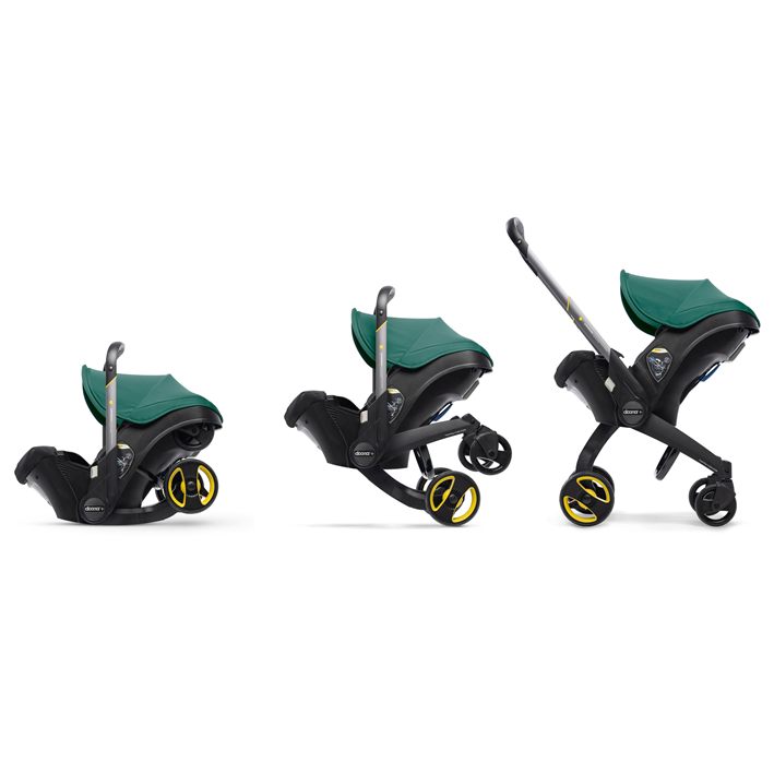 Infant Car Seat & Stroller with LATCH Base - Racing Green