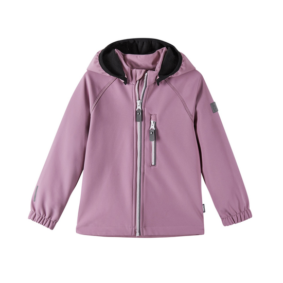 Vantti Fleece-Lined Waterproof Softshell Jacket - Grey Pink