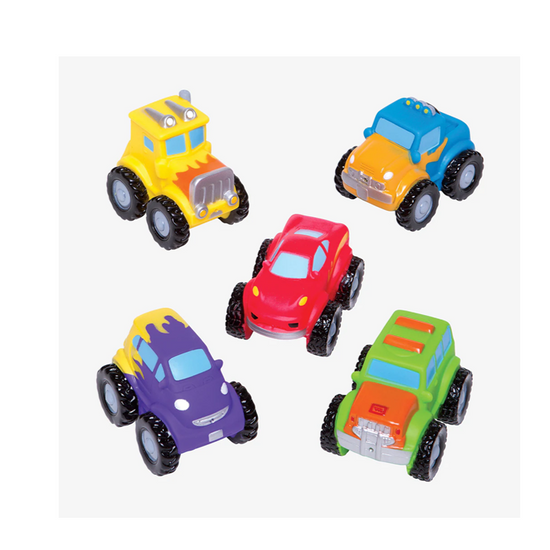 Monster Truck Party Squirties Bath Toys