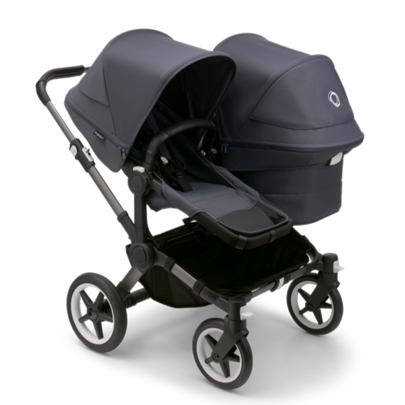 Donkey 5 Duo Stroller - Stormy Blue & Graphite Frame