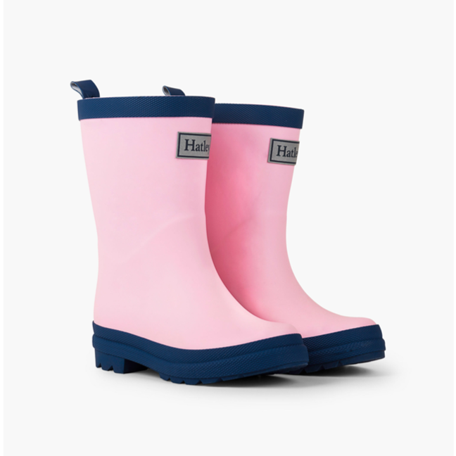 Pink & Blue Matte Rain Boots