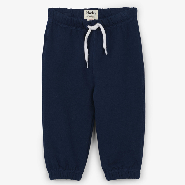 Navy French Terry Baby Joggers