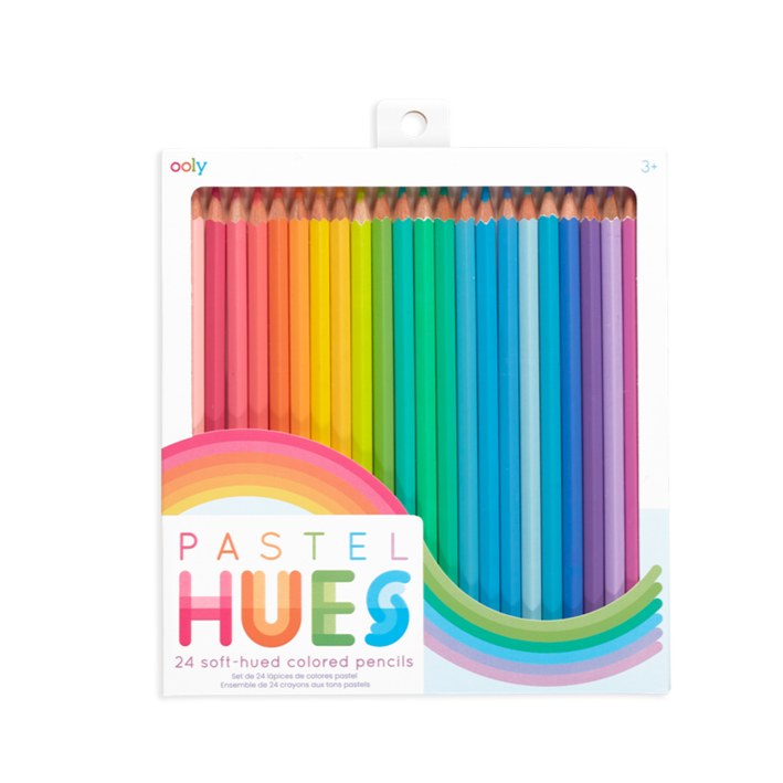 Pastel Hues Colored Pencils - Set of 24