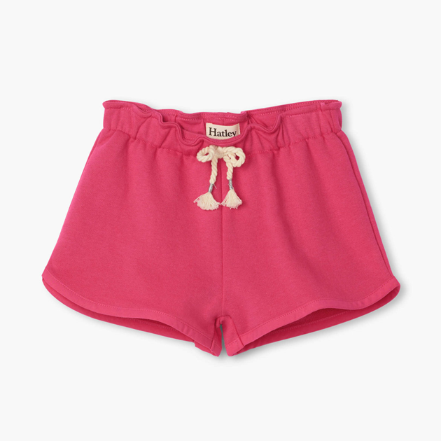 Fuchsia Paper Bag Shorts